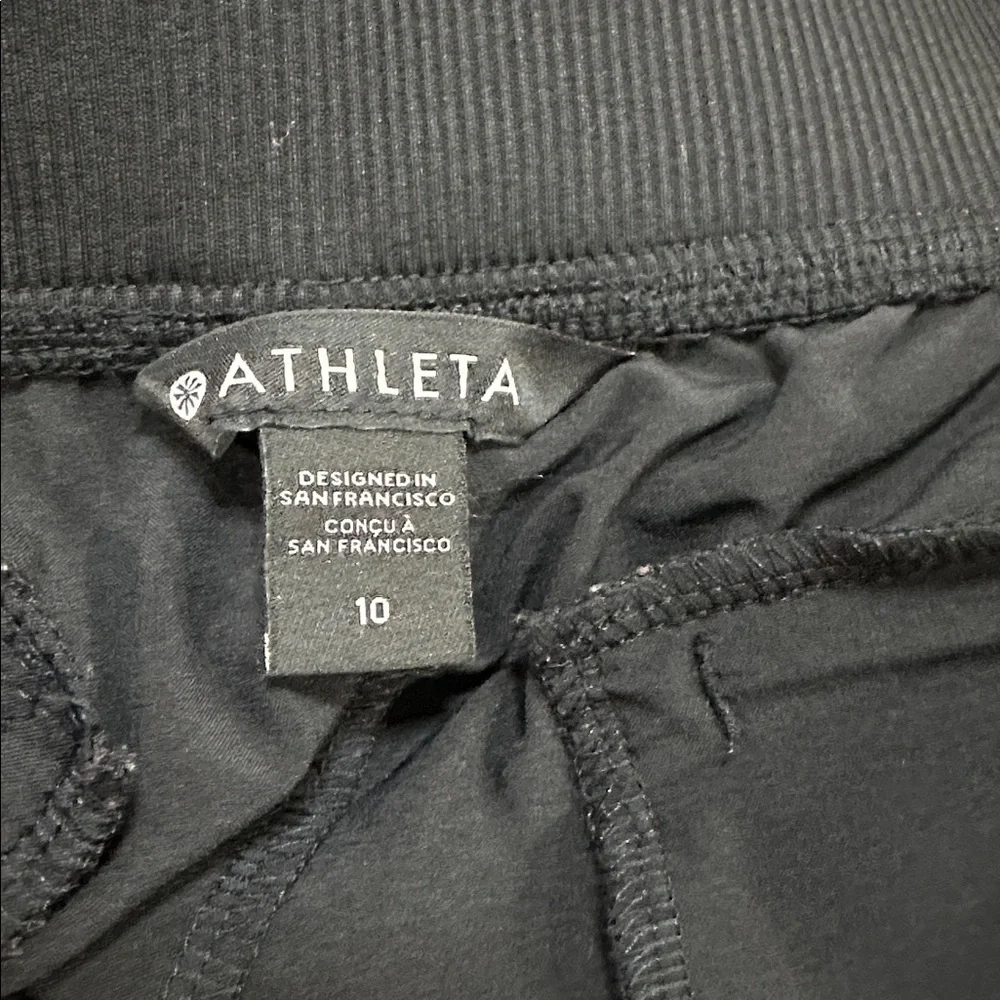 Athleta Brooklyn Mid Rise Ankle Black Pant Pull On Pants Size 10 - Picture 4 of 6